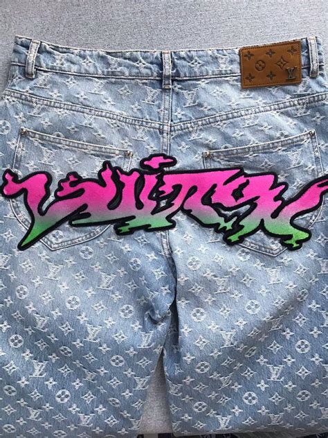 louis vuitton graffiti denim